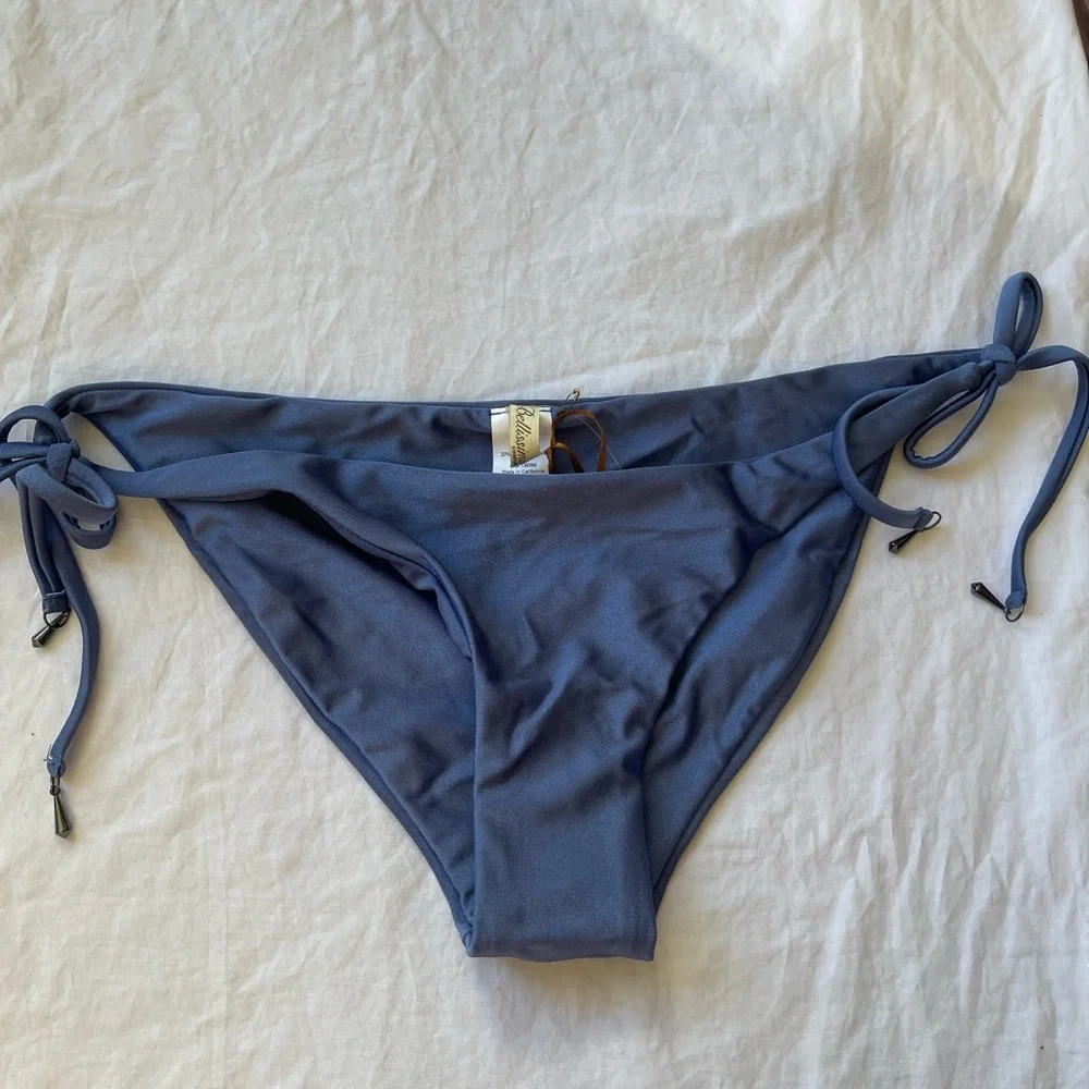 Bellissima Swarovski Crystal Bikini Bottom Blue   Beachwear NEW Size XL